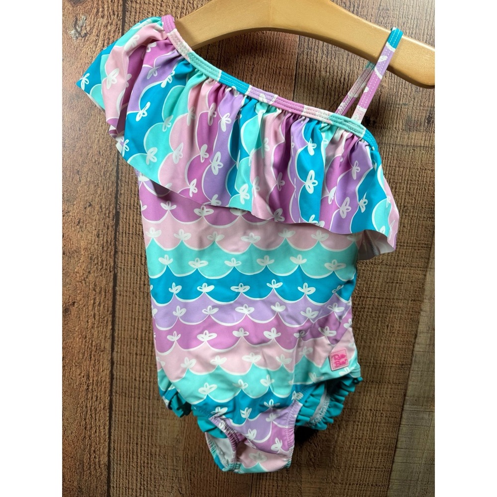 RuffleButts colorful bathing suit one piece 4